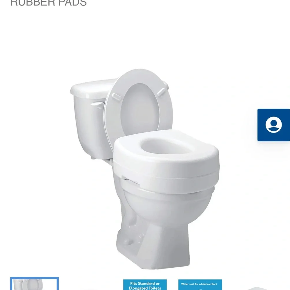 Carex raised toilet seat 5 inch height